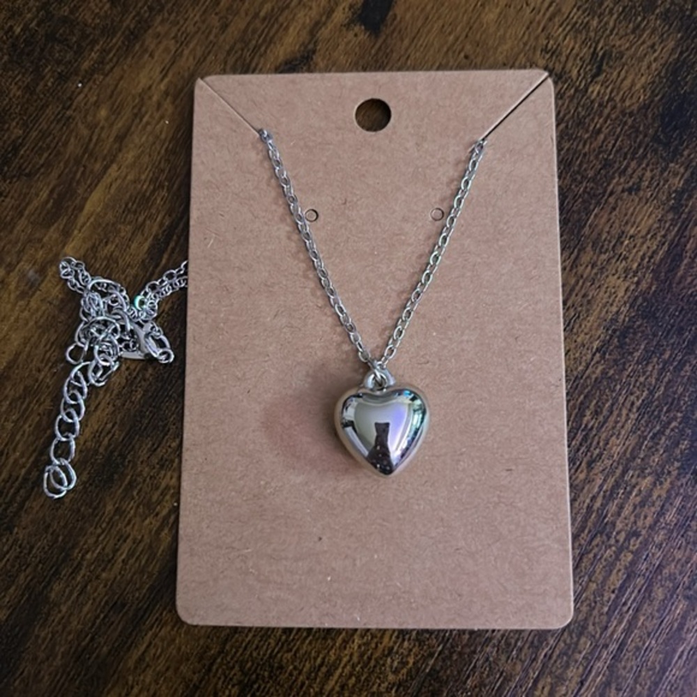 Silver Heart Pendant Necklace - Women Jewelry Necklaces
